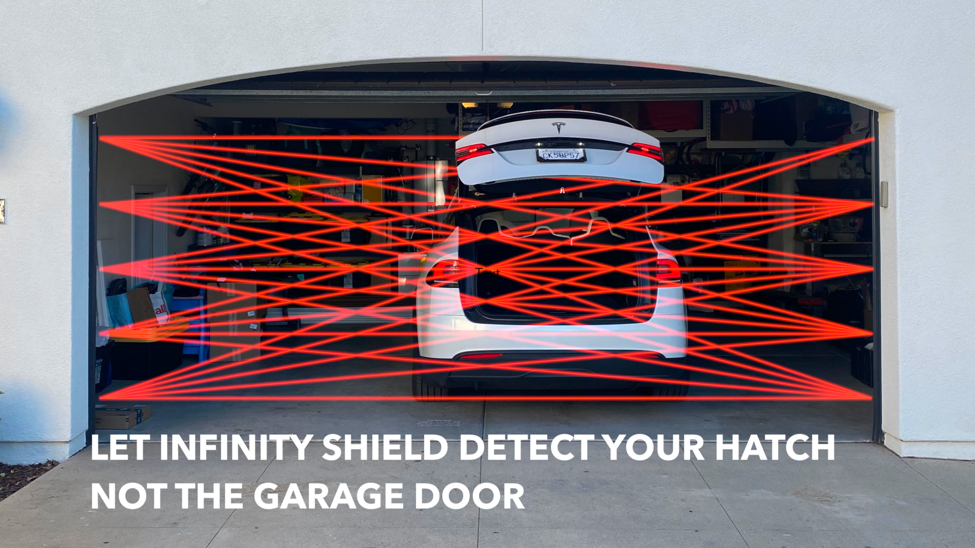 Don't let your truck get accidentally crushed. Infinity Shield is smart and will prevent your door operating while there is something in the path.